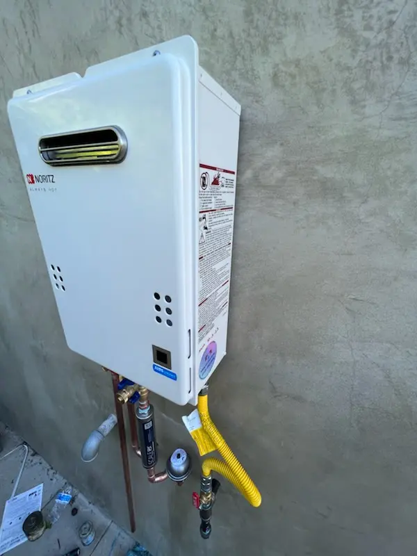 Tankless water heater installation for River Woods homes